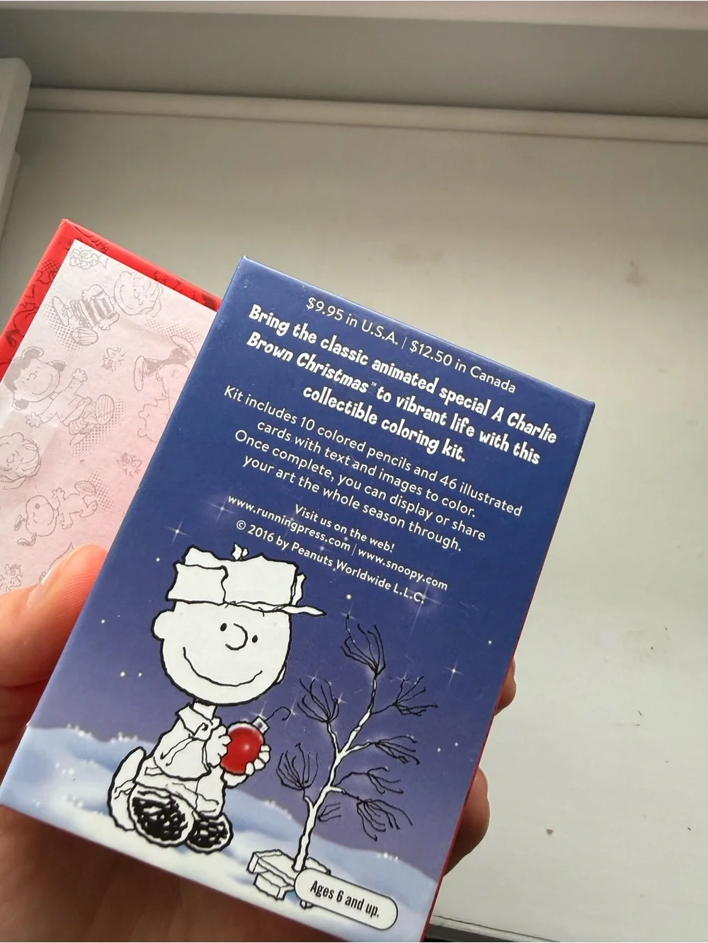 NEW Peanuts Charlie Brown Christmas Coloring Kit